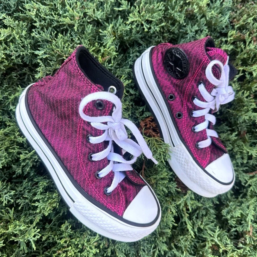 Converse Chuck Taylor All Star Platform Lift Sparkle High Top Sneakers Size 12